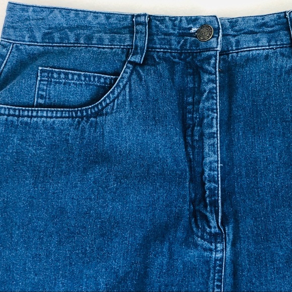 Talbots Petites Jean Skirt - Picture 2 of 7